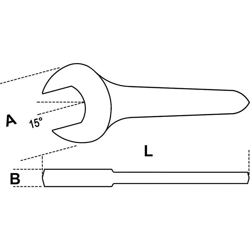 Ключ рожковый односторонний 70 мм GARWIN GR-IY070 купить