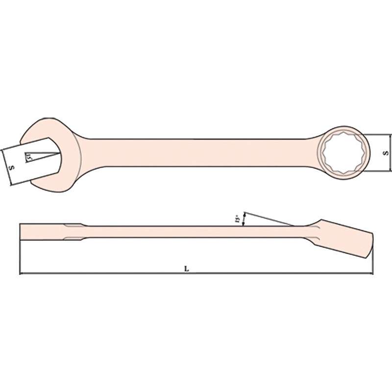 Ключ комбинированный искробезопасный 36 мм Licota GST-OA036 купить