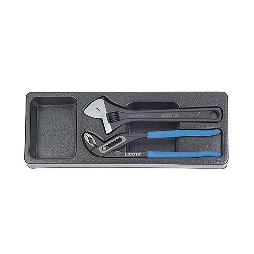 Набор переставные клещи и разводной ключ в ложементе Licota ACK-384012 фото
