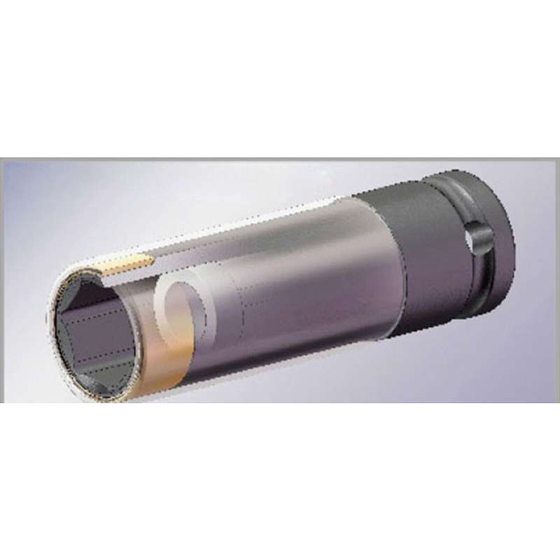 Головка торцевая ударная глубокая тонкостенная 1/2" 22 мм, особо прочная Licota ANS4022L-HT