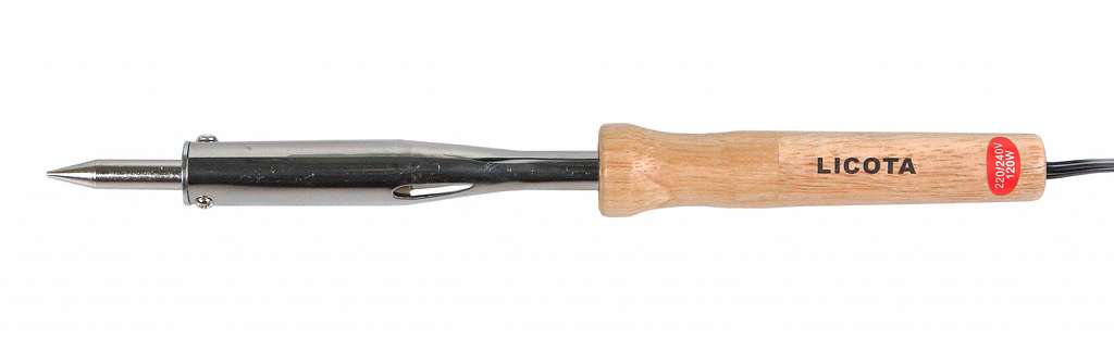 Паяльник с деревянной ручкой, 120 Вт, 220 В Licota AET-6006GD фото
