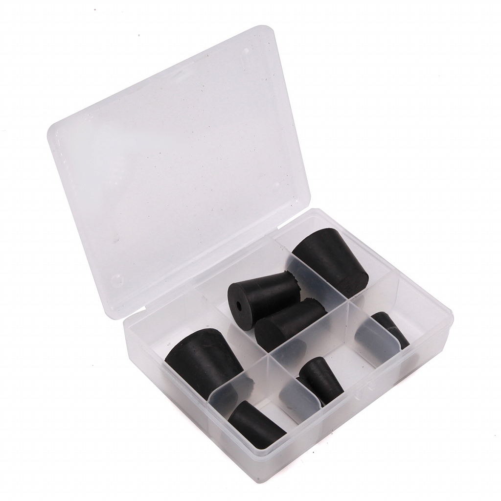 Комплект конусных пробок (заглушек) для дымогенератора, 8 шт 14.5, 19, 24, 34.5 мм ОДА Сервис ODA-SG04 фото
