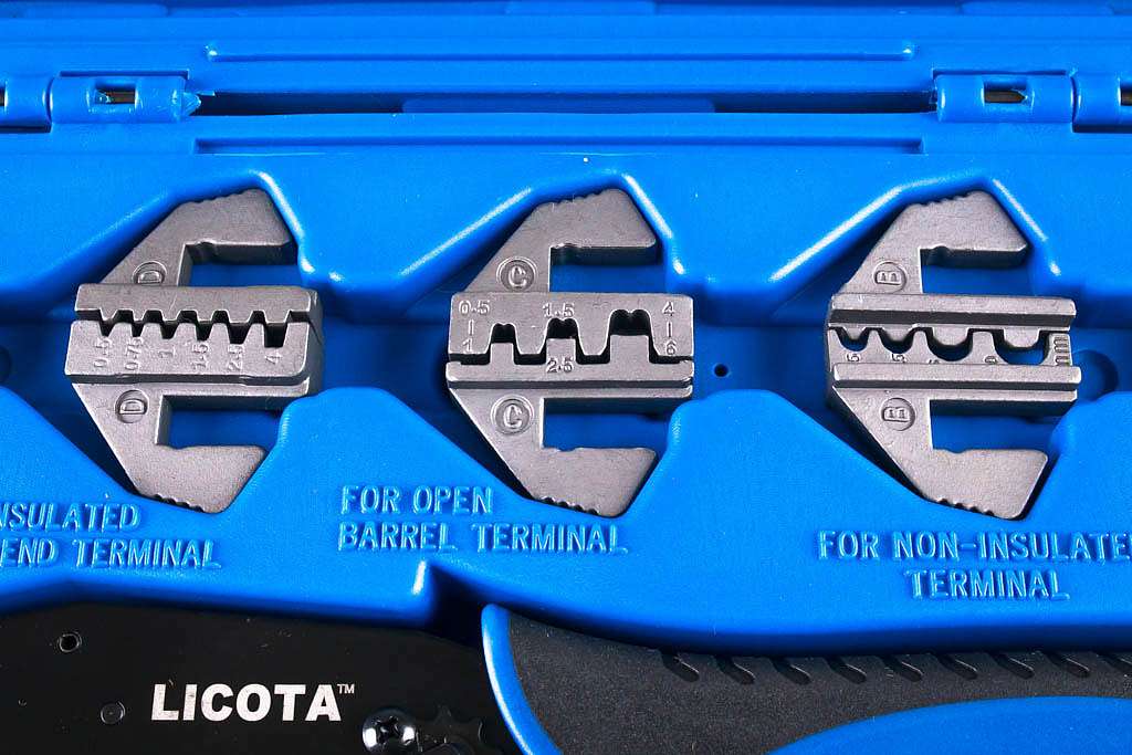 Клещи для обжимки клемм в наборе с 6-ю губками Licota ACP-10001 купить в Москва
