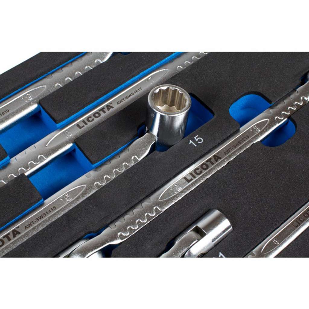 Набор ключей торцевых карданных 8 - 19 мм, 6 пр., ложемент EVA Licota ACK-E38315 купить