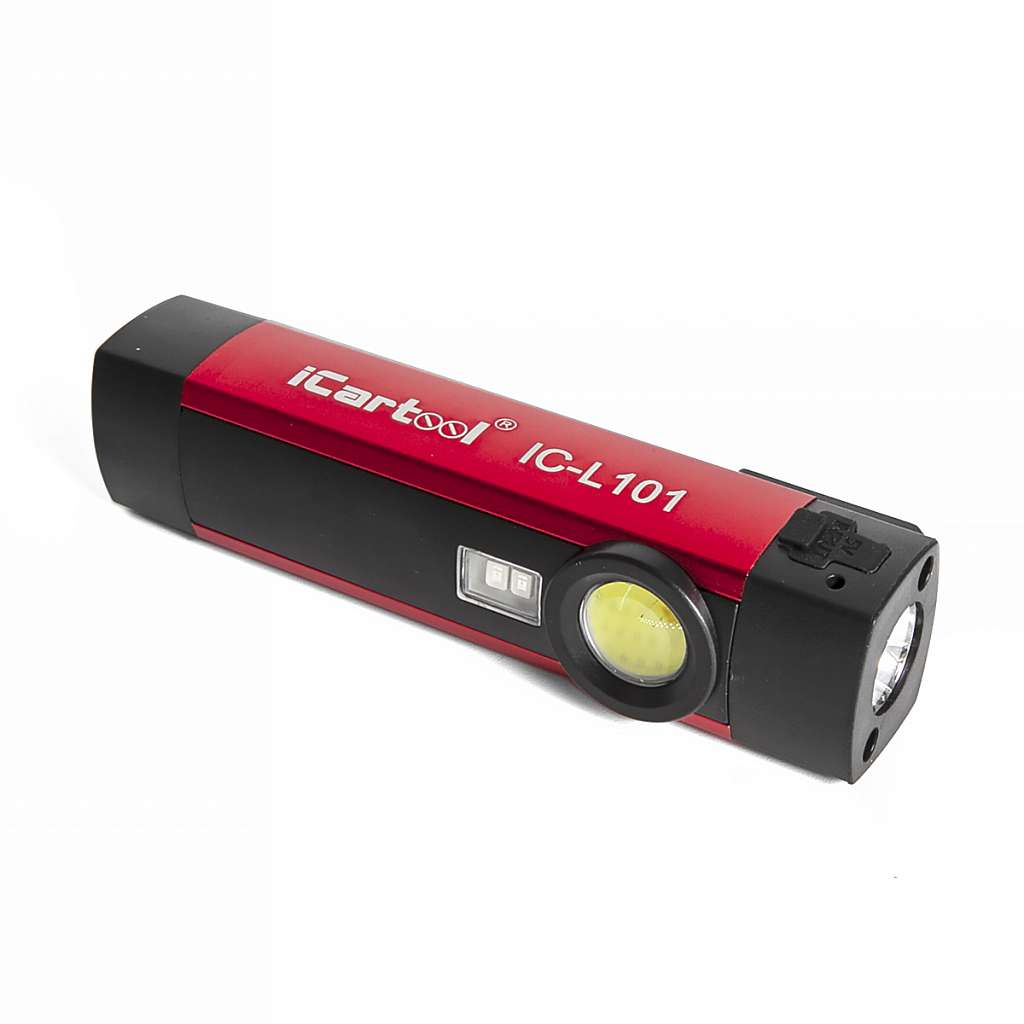 Фонарь светодиодный аккумуляторный с УФ подсветкой iCartool IC-L101 фото